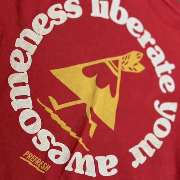 Prefresh Red Liberate Your Awesomeness Tee - Picture 3 of 6